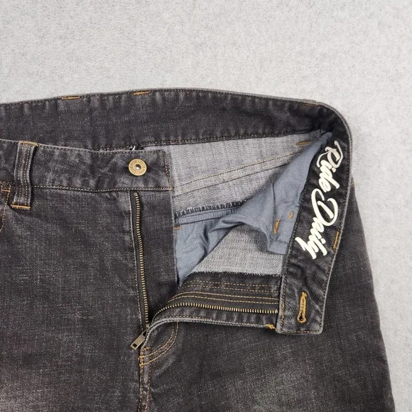 Club Ride Jeans 32x32 Gray Black Cycling Commuter Denim Stretch Reflective - Picture 4 of 13